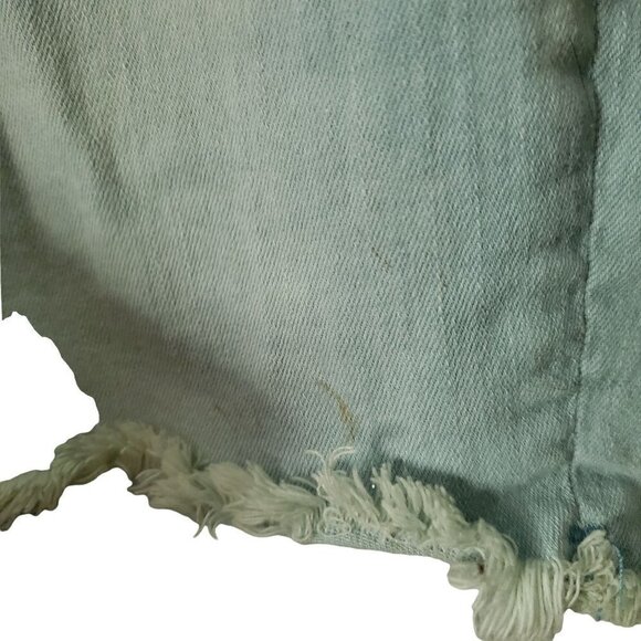 Universal Thread High Rise Midi Denim Shorts Size 8/29 Button Fly Stretch Jean - Picture 5 of 7